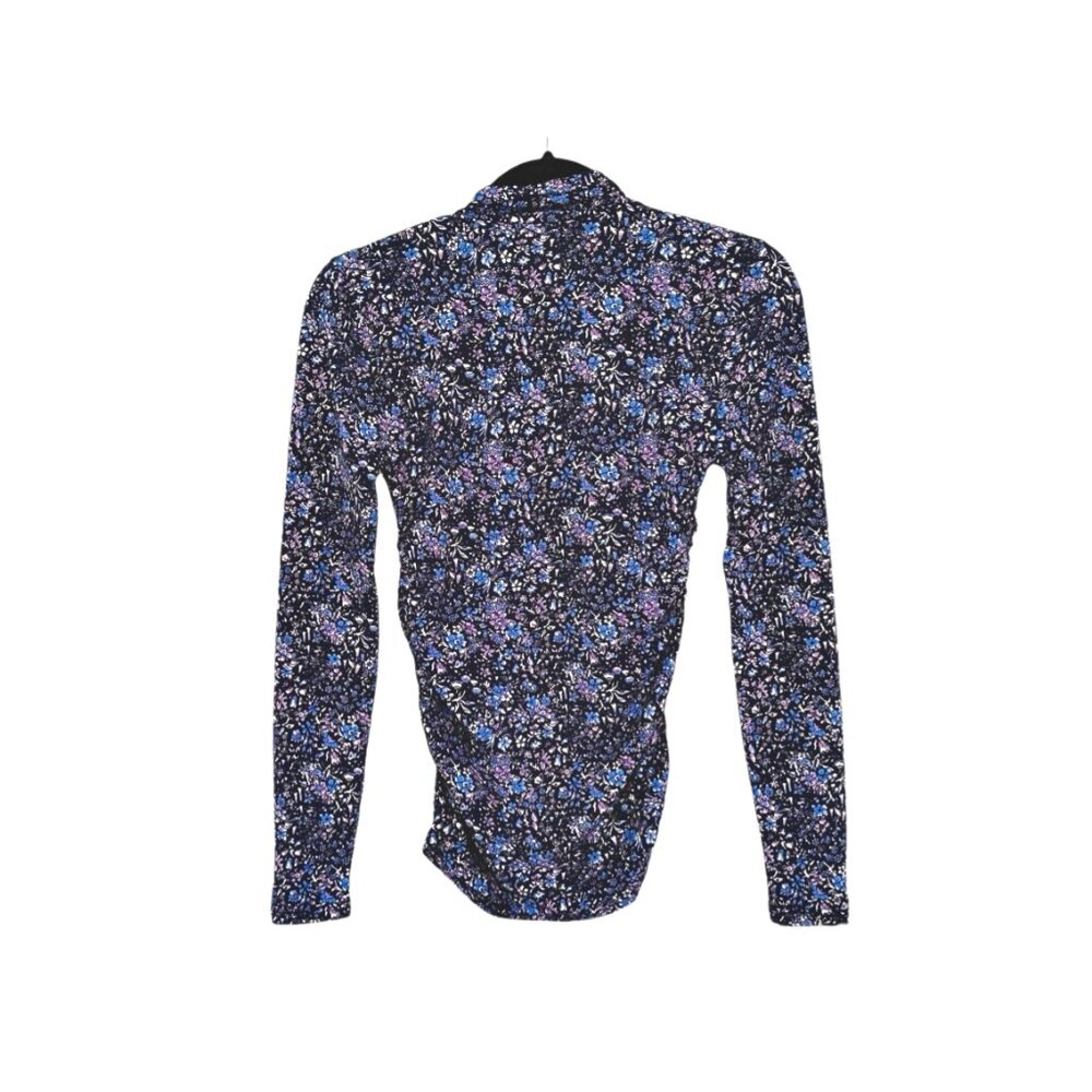 J. Crew Ruched Floral Turtleneck - Picture 7 of 7